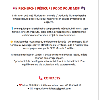 RECHERCHE PEDICURE PODOLOGUE 