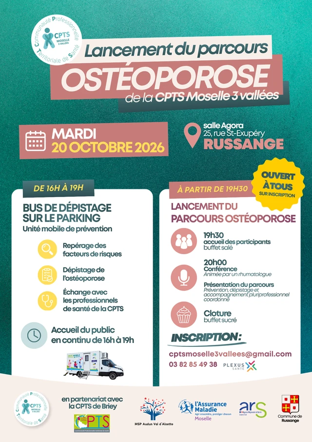 📢 Lancement du Parcours Ostéoporose : Mobilisons-nous le 20 octobre !