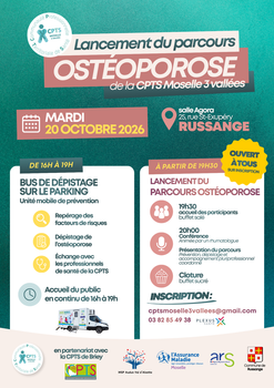 📢 Lancement du Parcours Ostéoporose : Mobilisons-nous le 20 octobre !