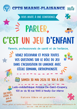 Conférence " parler, c'est un jeu d'enfant"