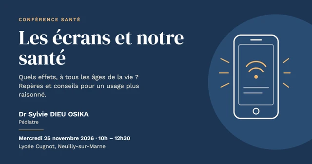 Conférence sur les écrans avec le Dr Sylvie DIEU OSIKA
