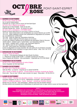 Les associations, les commerçants et la municipalité de Pont-Saint-Esprit se mobilisent pour OCTOBRE ROSE