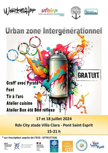Action « Urban street intergénérationnel » le 17 et 18 juillet au City Stade Villa Clara 