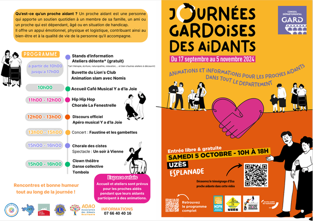 Fête des Aidants du Samedi 5 octobre à Uzès