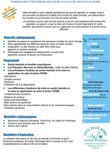 Formation PSSM
