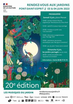 Le jeudi 28 mars à 18h à l'EVS : Apéro-réunion pour l'organisation national "RDV aux jardins" qui aura lieu le premier weekend de juin 2024.