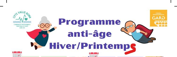 Les RDV anti âge Vallis Bona : Programmation février-mars-avril