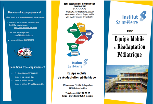 Equipe mobile de réadaptation pédiatrique de l’Institut Saint Pierre (34)