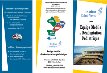 Equipe mobile de réadaptation pédiatrique de l’Institut Saint Pierre (34)