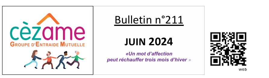 Bulletin d'animation GEM Cèzâme Juin 2024