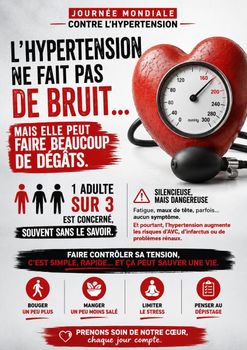 L’HYPERTENSION  NE FAIT PAS DE BRUIT…MAIS ELLE PEUT  FAIRE BEAUCOUP  DE DÉGÂTS.