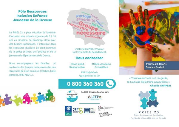 Pôle Ressources Inclusion Enfance Jeunesse (PRIEJ) de la Creuse