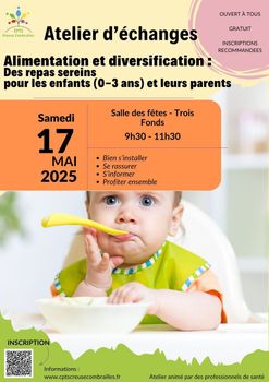 Atelier d'échanges Alimentation et diversification