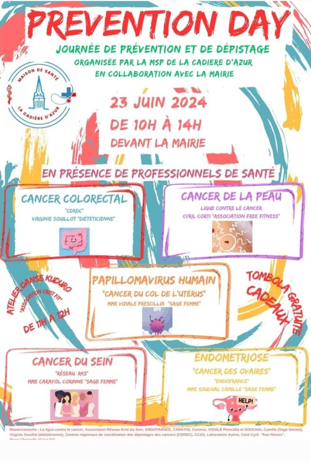 journée de prévention autour des cancers et endométriose