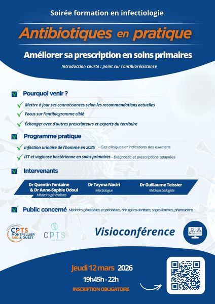 Antibiotiques en pratique : améliorer sa prescription en soins primaires