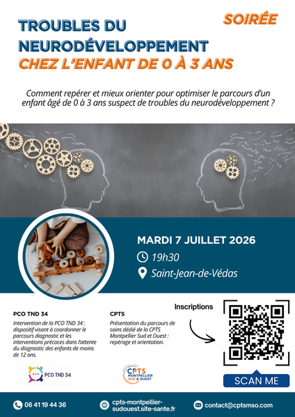 Soirée Troubles du Neurodéveloppement de 0 à 3 ans