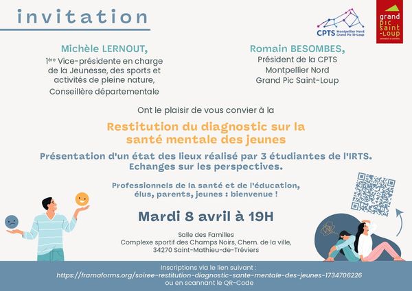 Soirée santé mentale des jeunes [professionnels de santé et tout public bienvenu !]