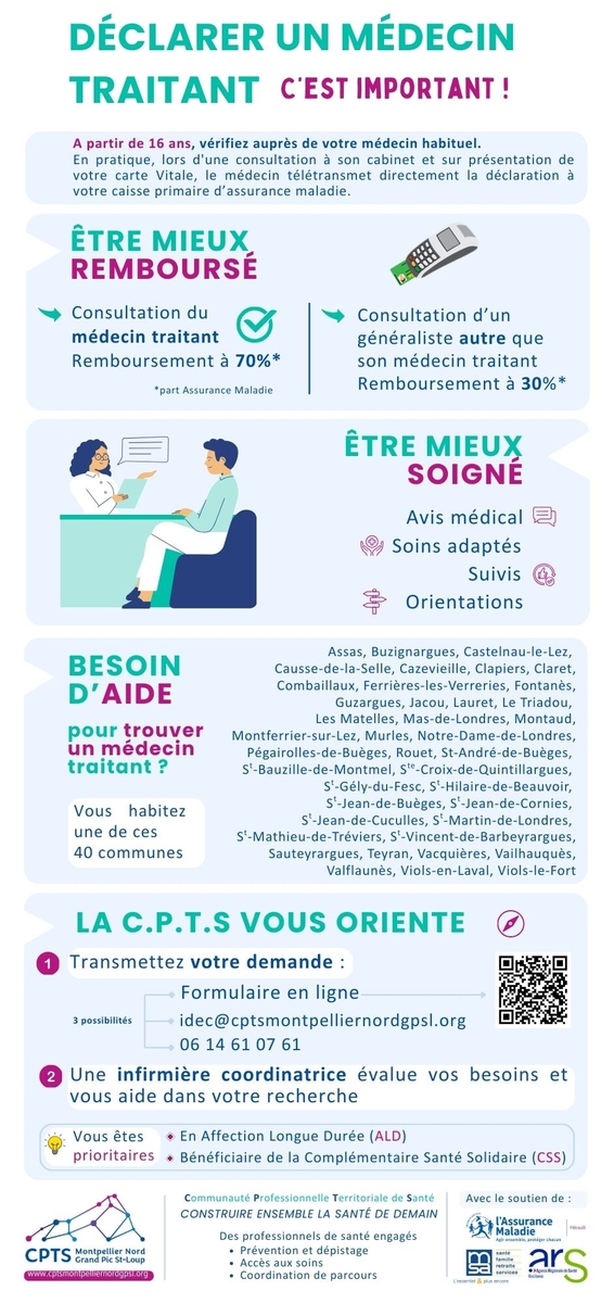 Déclarer un médecin traitant, c'est important !
