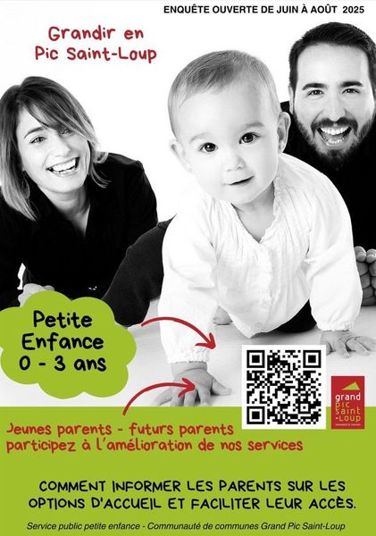 [Jeunes parents du Grand Pic Saint Loup] Enquête en ligne