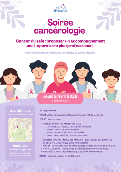 [Pour les pro de santé] Soirée cancérologie