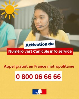 🌡 Vague de chaleur : activation du numéro vert « Canicule info service »