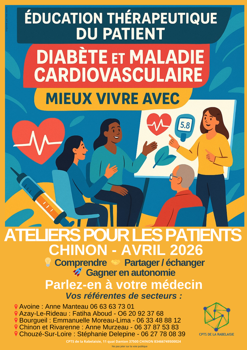 Image du parcours de soins ETP - Mieux vivre avec son diabète et ou sa maladie cardiovasculaire